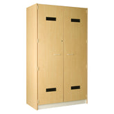 48" Wide Hat Storage with Lockable Solid Doors 89221 488424 D - Steven's I.D.SYSTEMS®